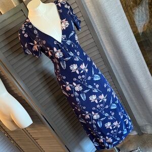 Billabong Navy Floral Midi Dress